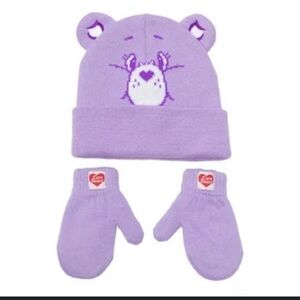 Care Bears Purple Mittens and Beanie Set